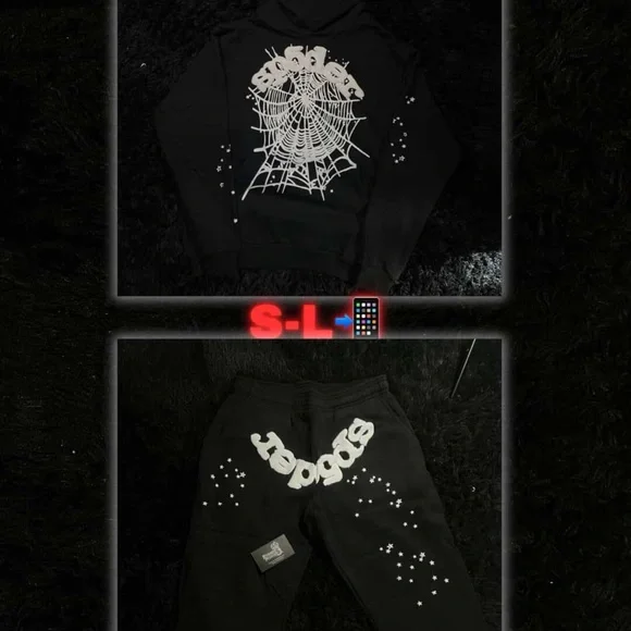 Black spider sweatsuit
